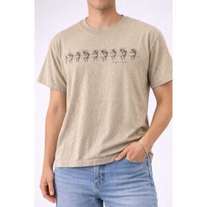 Eco Mountain Bryce Canyon Kokopelli T-Shirt Mens XL Tan Recycled Cotton USA Made